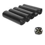 Roll of Black garbage bags in different sizes