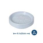 Plastic Round Plate / 25 Piece / PARPP10D