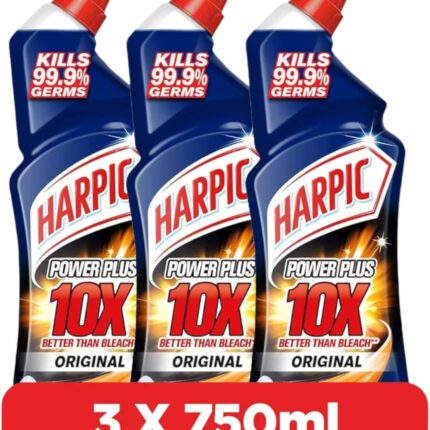 Harpic Toilet Cleaner Liquid Limescale Remover Original 750 ML / 3 pcs