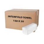 1 Carton / Interfold Hand Towel / 150 Sheet 2ply / 20 Packs