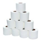 Fine Toilet Paper Tissue Roll ,2 Ply, Bundle of 10 Rolls